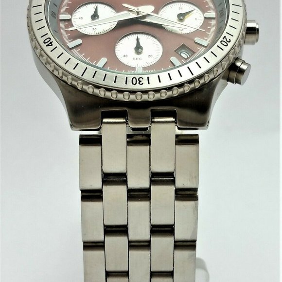 Millage Classic 4388 Date Chronograph Stainless Steel Japan Movement - Nice! - Picture 7 of 11